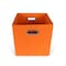 John Louis Home Fabric Bins, Canvas, Orange, 11 in W BIN-C-C07 - alternate 5